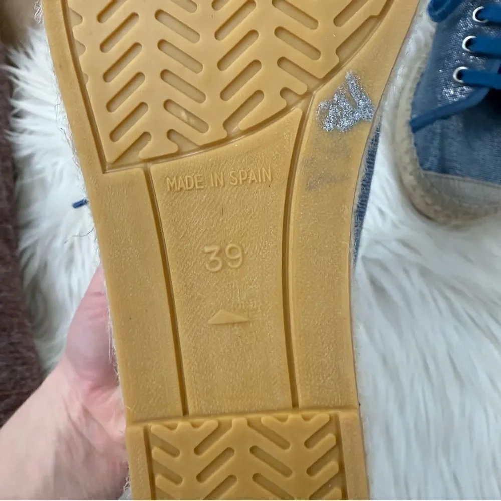 [Celtic‎ & Co - made in Spain] Blue Espadrille Sneakers - Size 8/8.5